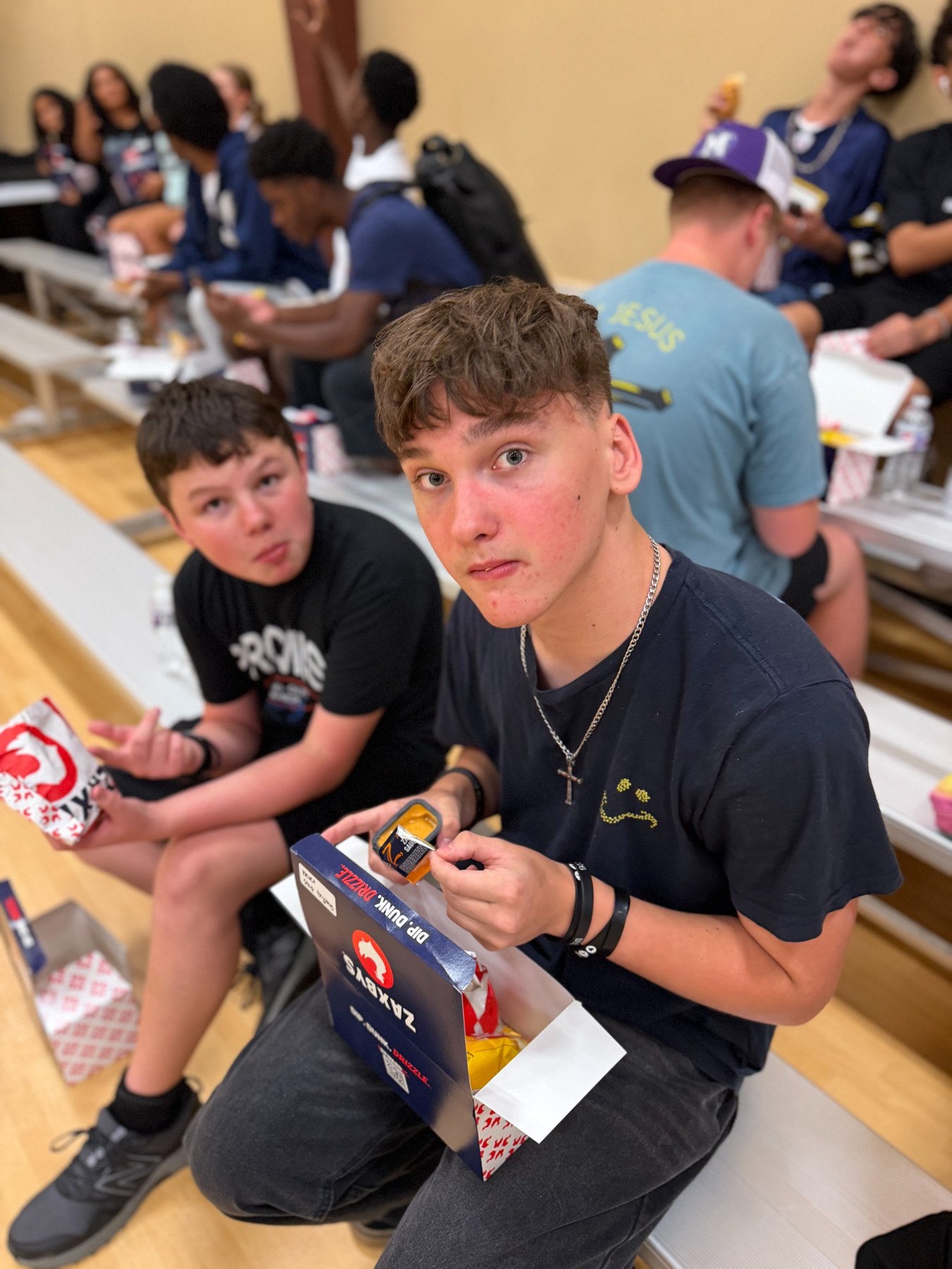 Students at Lions Den
